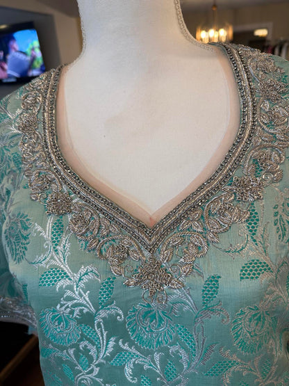 Nazila Couture Silk Brocade Tunic, Medium NWT