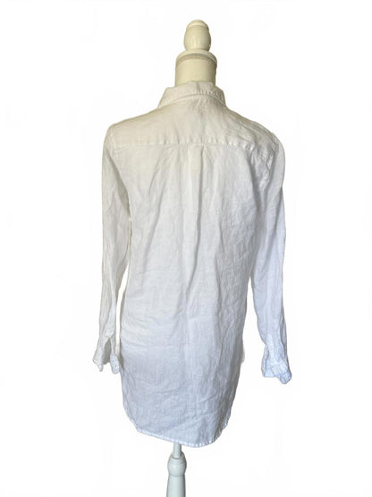 GAP White Long Sleeve Women's Tunic Top