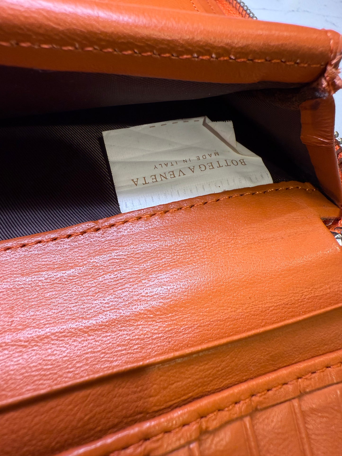 Bottega Veneta Intrecciato Leather Zip Clutch