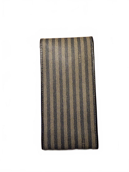 Fendi Vintage Striped Leather Eyeglass Case