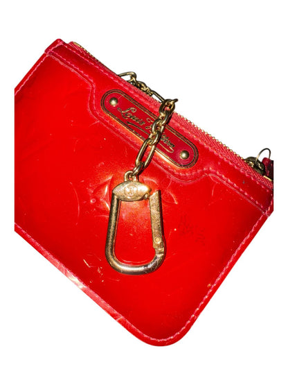 Louis Vuitton Red Vernis Leather Zip Wallet