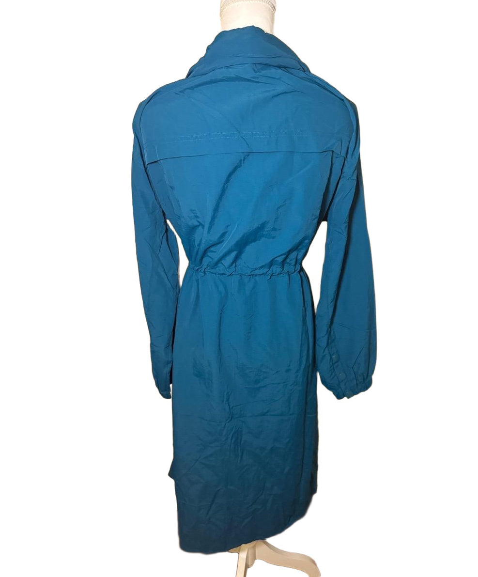 Spiritual Gangster Natasha Jacket, Women’s Medium, Teal Blue (Oversized Fit)