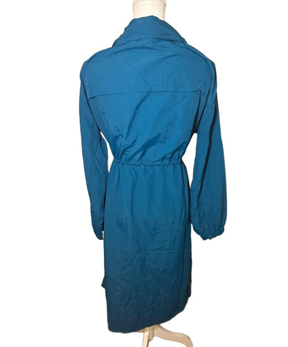Spiritual Gangster Natasha Jacket, Women’s Medium, Teal Blue (Oversized Fit)