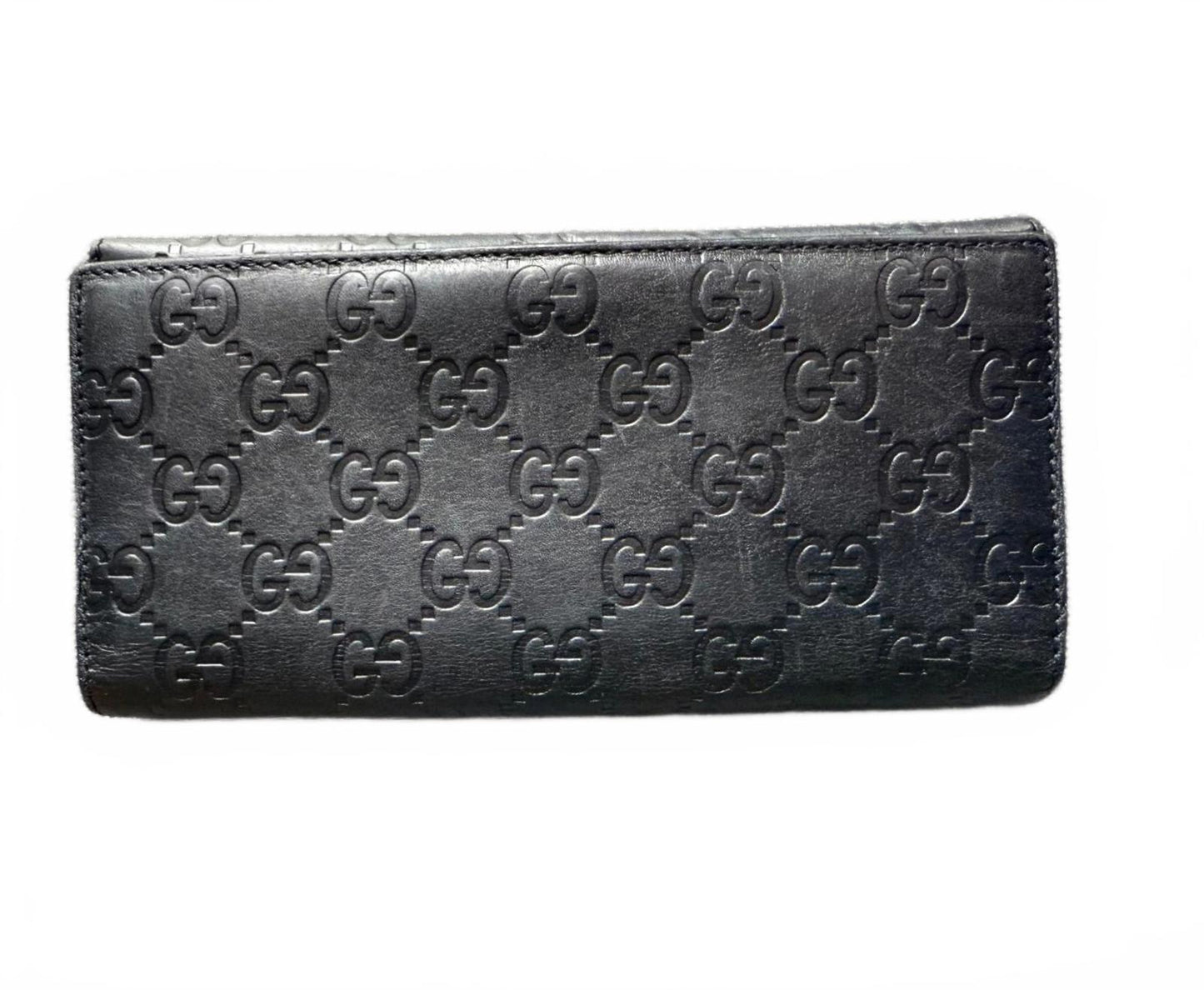 Gucci Black Leather Wallet with GG Logo
