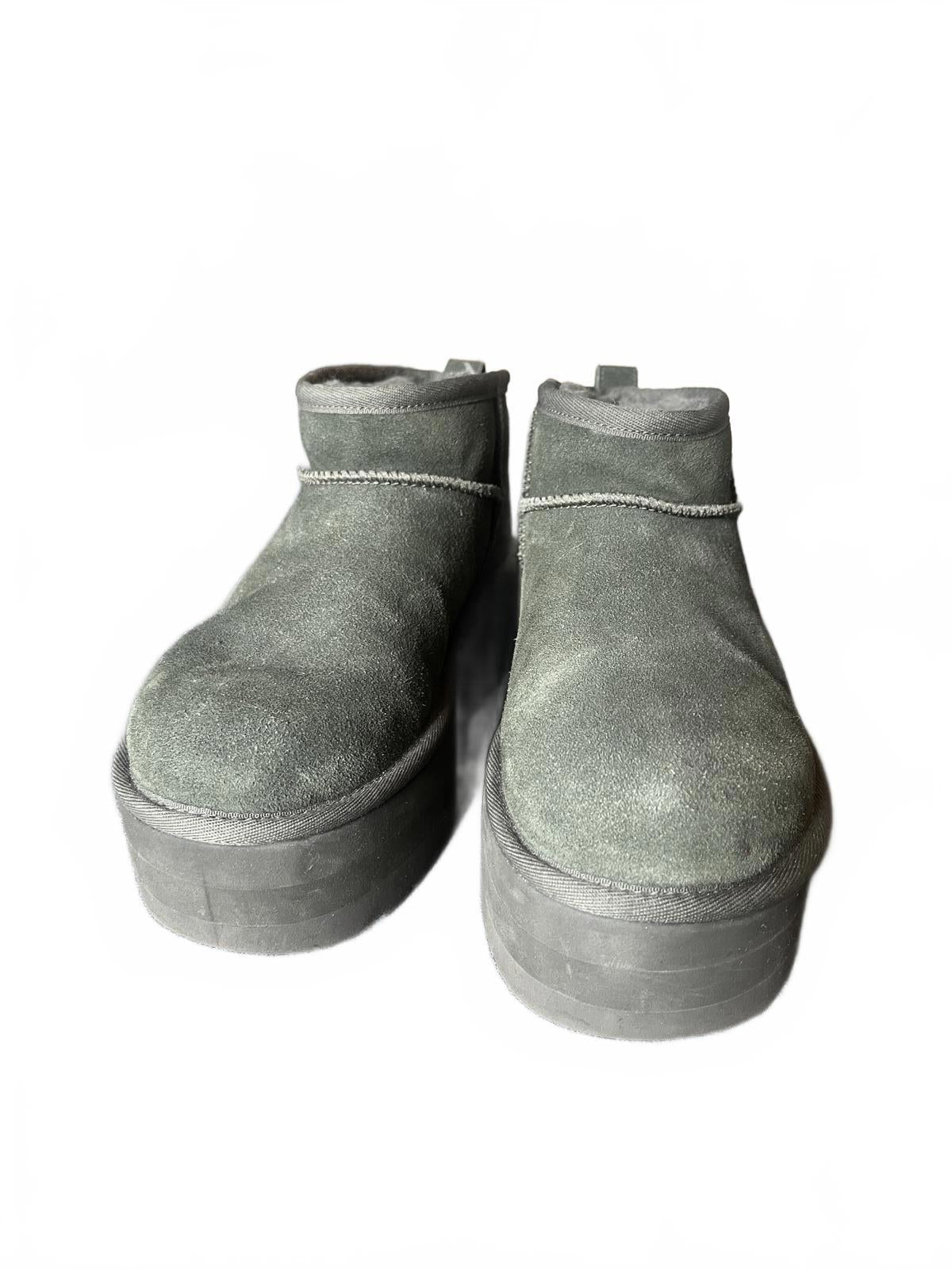 UGG Platform Suede Ankle Boots for Women, size 7