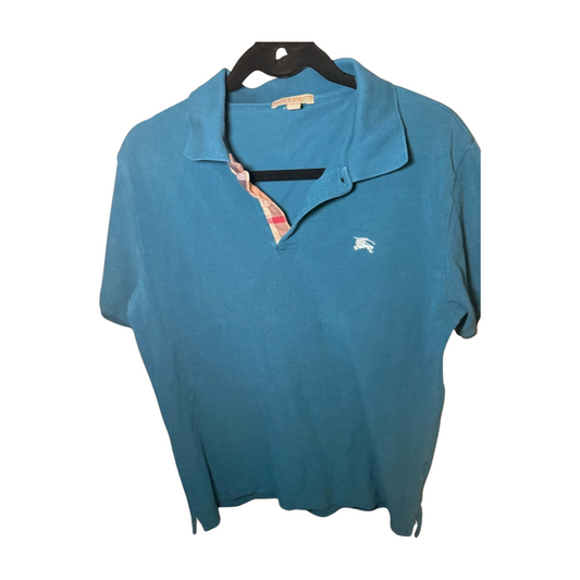 Burberry Brit Polo Shirt in Teal, Small