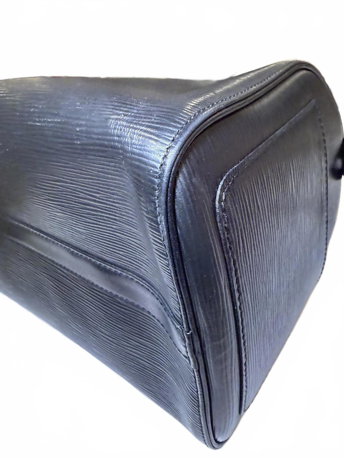 Louis Vuitton Black Epi Leather Speedy 35