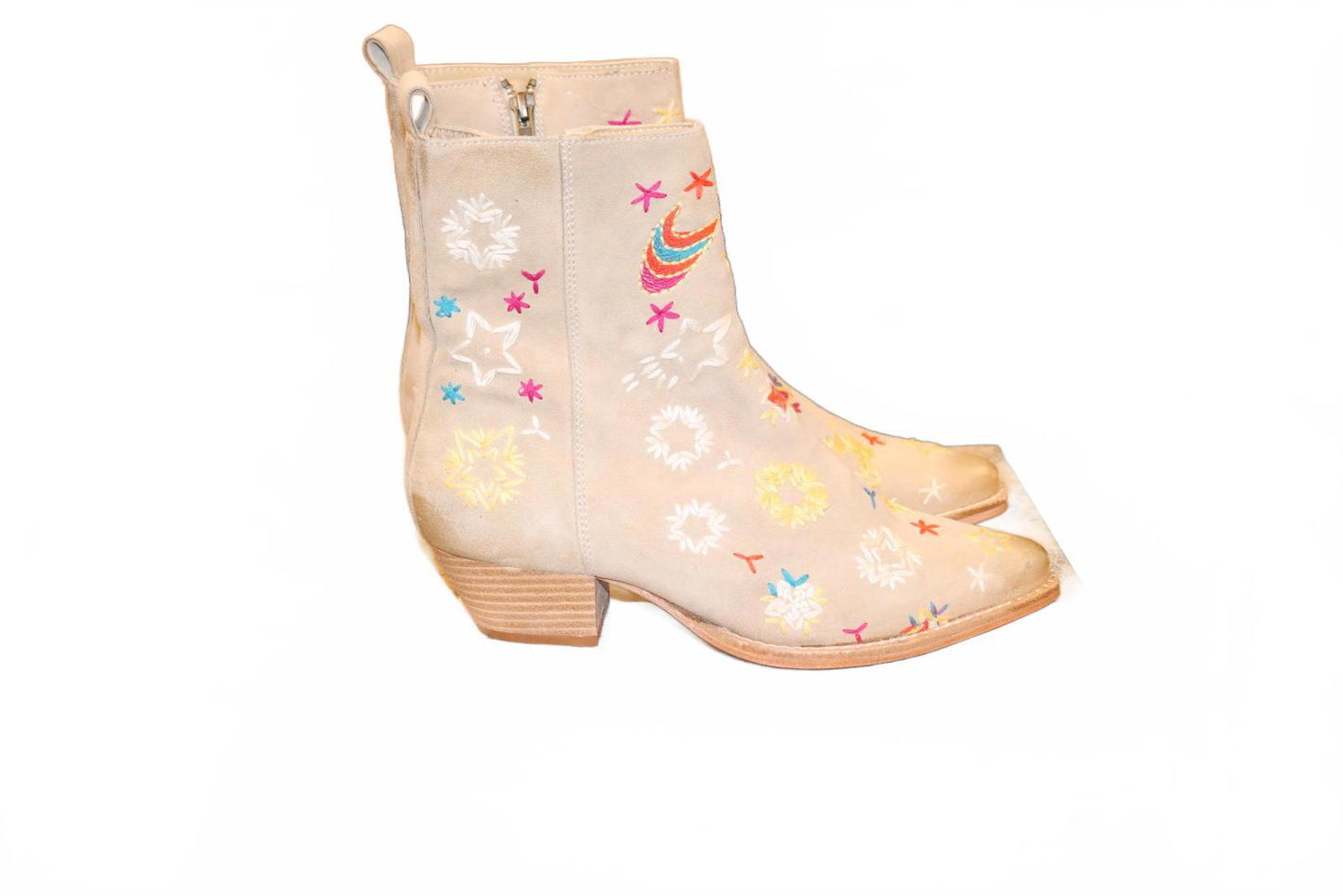 Free People Women's Bowers Embroidered Western Boots, Size 39/8.5 NWT