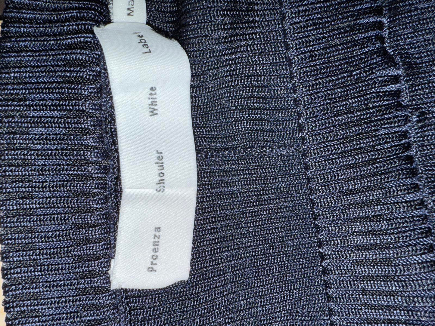 New Proenza Schouler White Label Black Knit Flared Skirt, Large