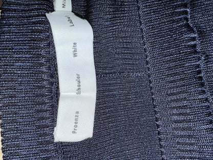 New Proenza Schouler White Label Black Knit Flared Skirt, Large