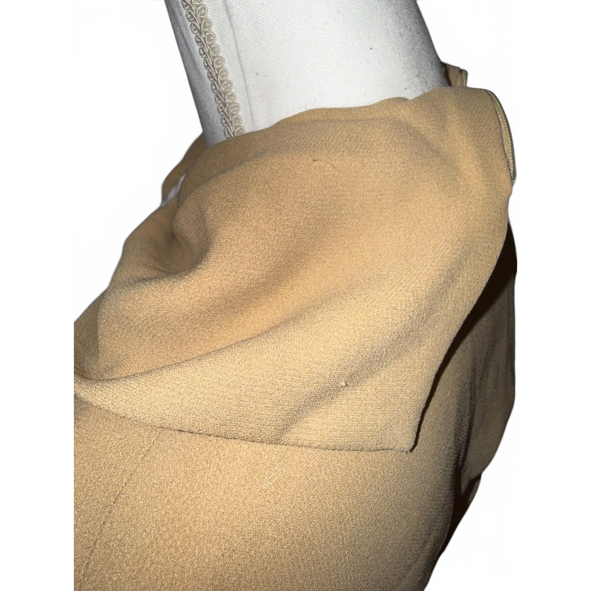 The Row Pascal Dress Beige 100% Silk Long Sleeve Size 4 Italy