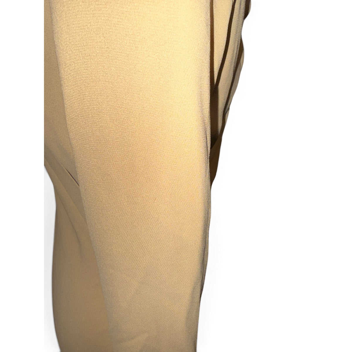 The Row Pascal Dress Beige 100% Silk Long Sleeve Size 4 Italy
