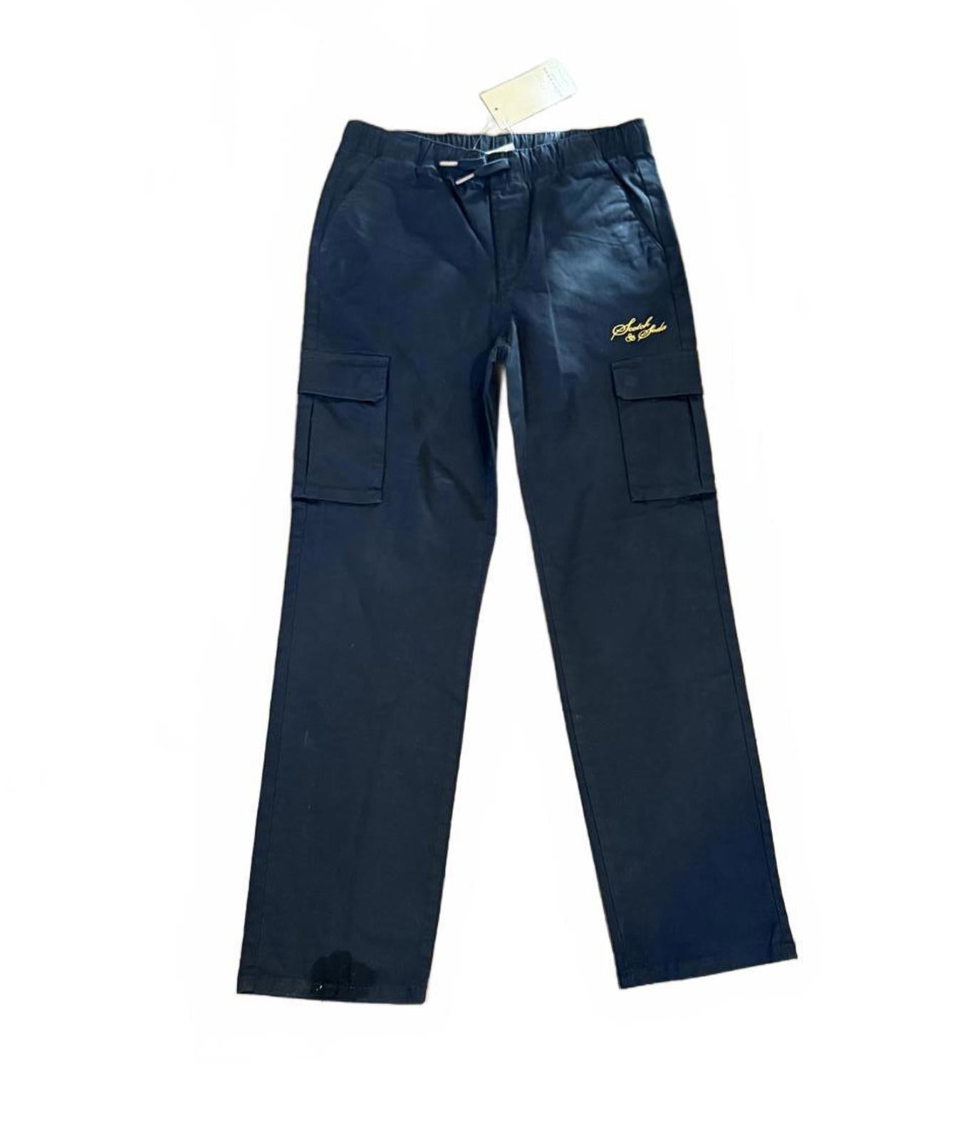 Scotch & Soda Womens Black Cargo Pants with Elastic Waist, Large NWT
