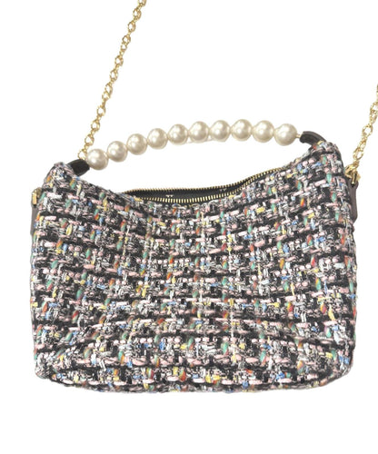 Lele Sadoughi “Hazel” Pearly Tweed Top-Handle Bag – Multi