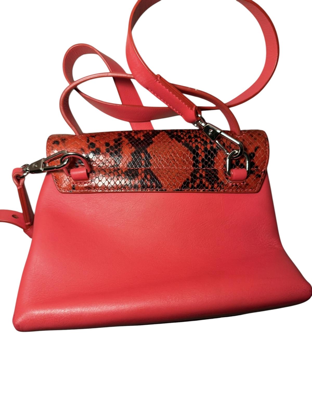 3.1 Philip Lim Alix Mini Crossbody in Red Snakeskin and Red Leather