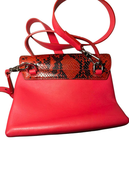 3.1 Philip Lim Alix Mini Crossbody in Red Snakeskin and Red Leather