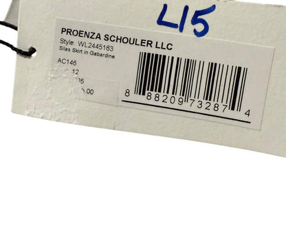 New Proenza Schouler Silas Skirt in Gabardine - Size 12