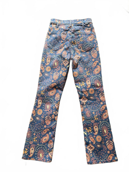 New Mother The Hustler Flood Women's Printed Jeans Size 25