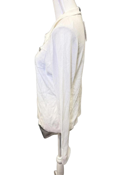 Derek Lam 10 Crosby Pansy Henley Top, XL NWT