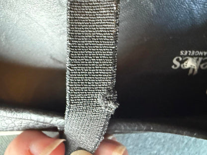 Seychelles Black Leather Casual Mary Jane Sneakers, size 6.5