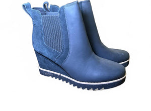 TOMS New Women's Black Wedge Ankle Boots, size 5.5