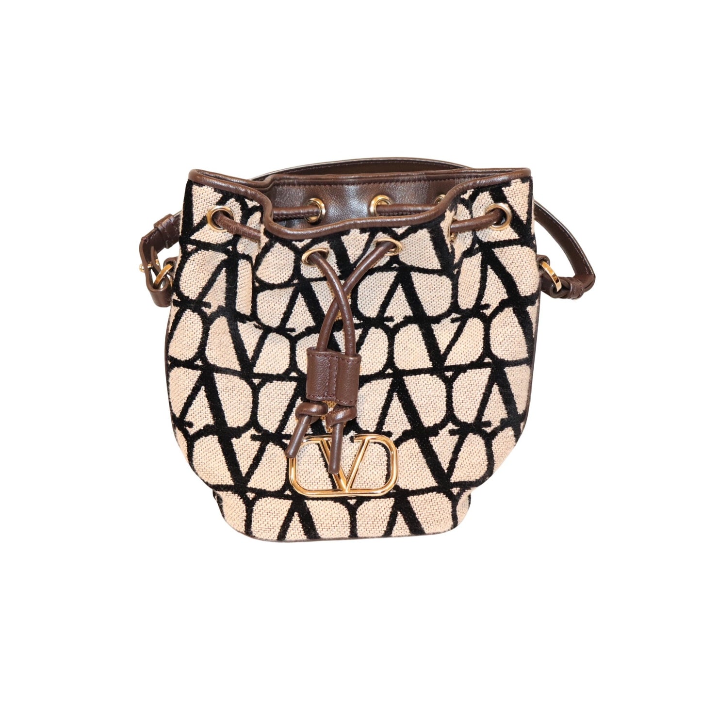 Valentino Garavani Mini Toile Iconographe Bucket Bag