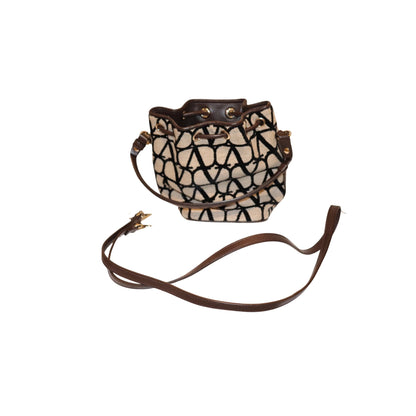Valentino Garavani Mini Toile Iconographe Bucket Bag