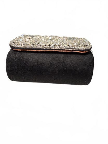 Embellished Evening Bag with Crystal Detailing