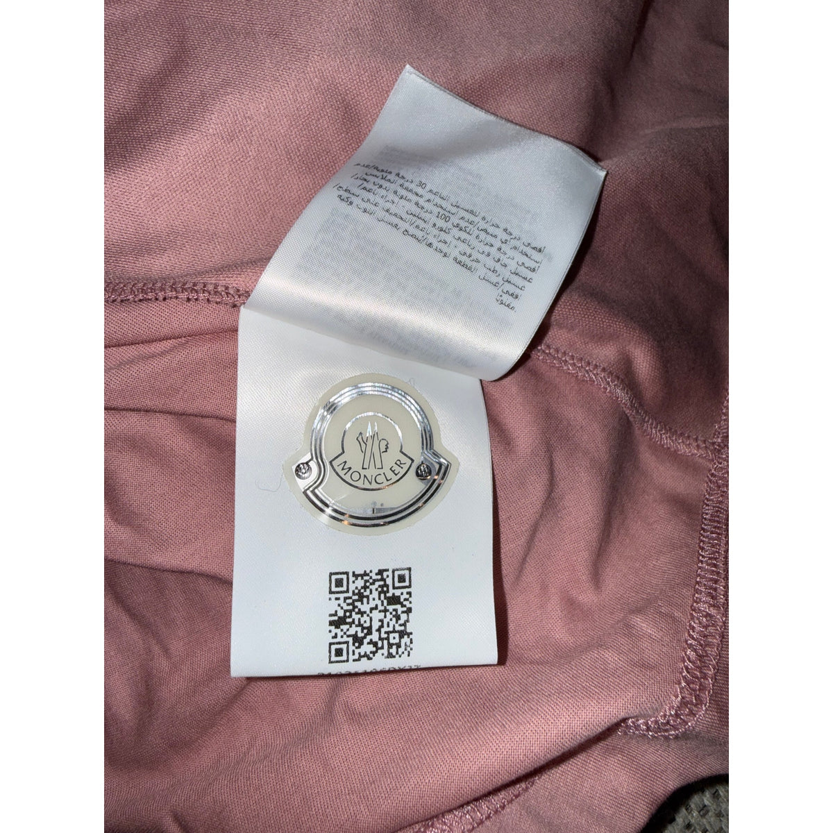 Moncler Dusty Pink Cotton Cinched-Back Pocket Top