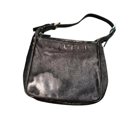 Fendi Black Pony Hair Shoulder Bag