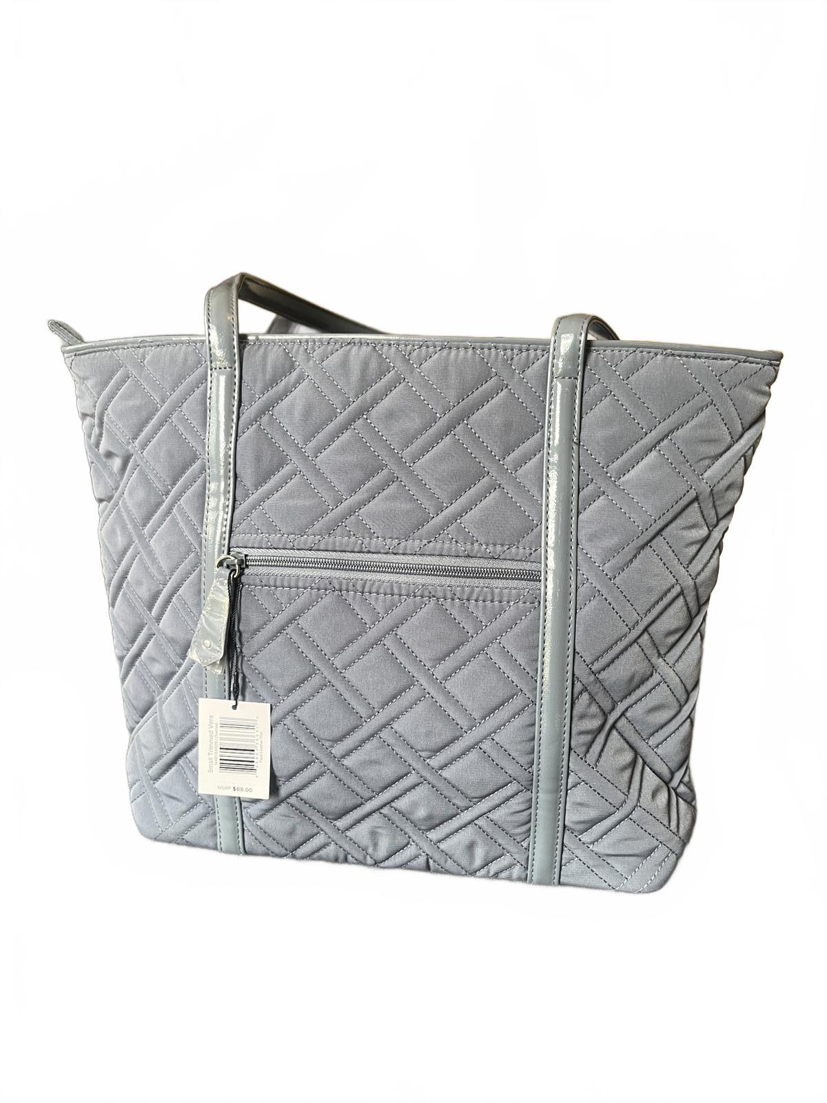 New Vera Bradley Quilted Tote Bag in Gray