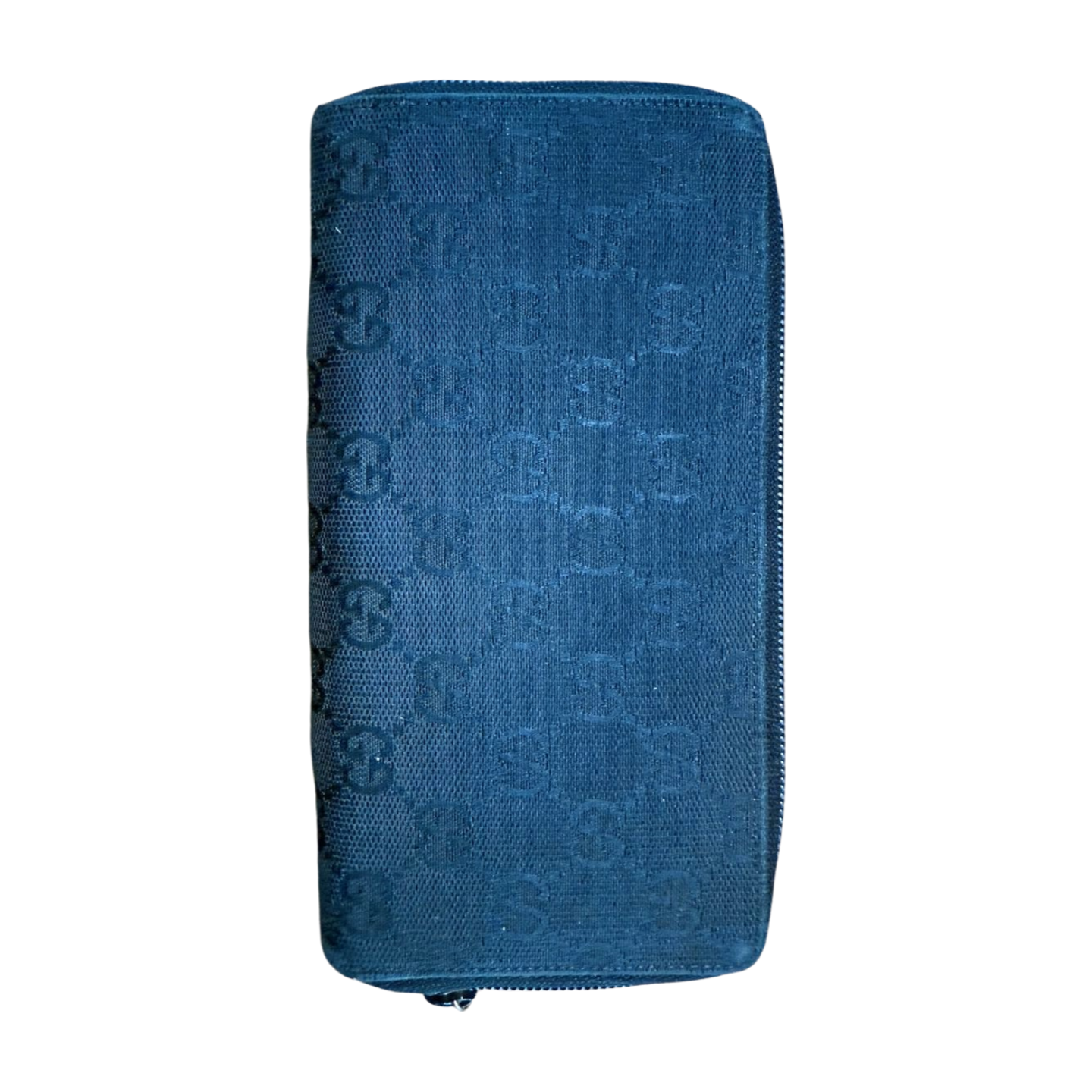 Gucci GG Canvas Zip-Around Wallet, Black