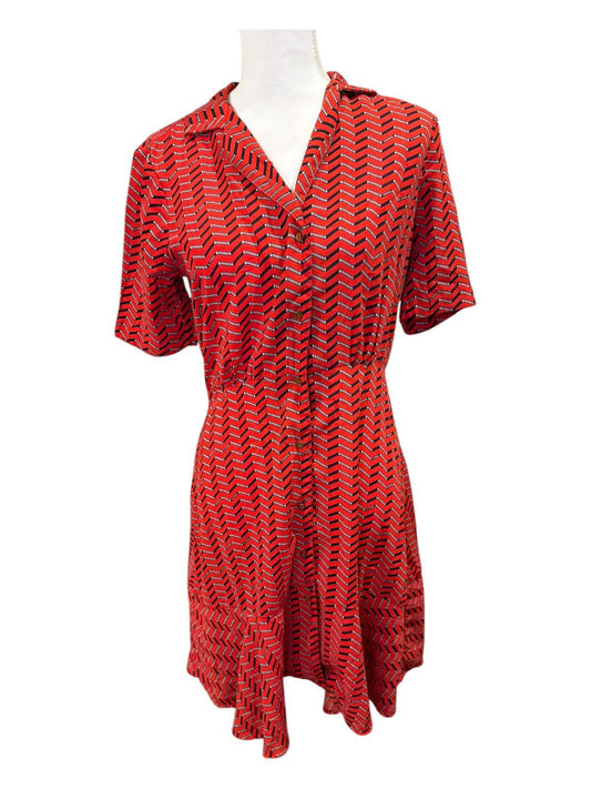 Scotch & Soda Maison Scotch “À La Plage” Printed Shirt Dress, Size S