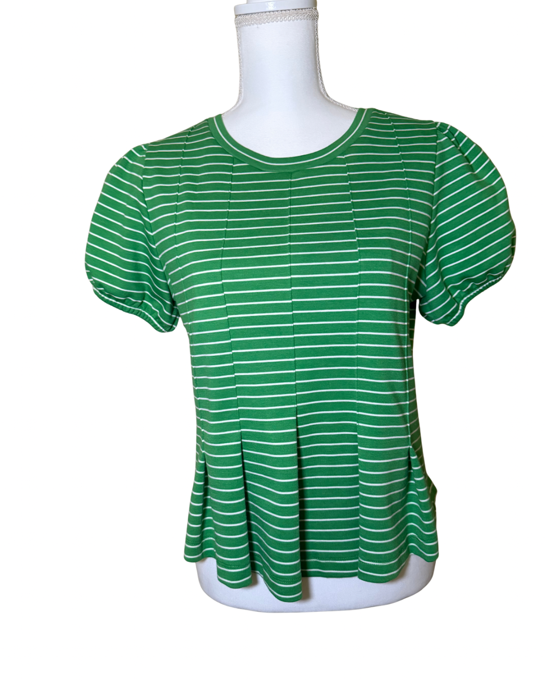 New Maeve by Anthropologie – Peplum Puff Sleeve Blouse, Size Small