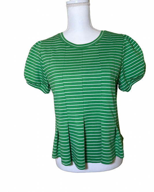 New Maeve by Anthropologie – Peplum Puff Sleeve Blouse, Size Small