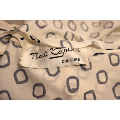Nat Kaplan Couture Vintage Shirt Dress With Suede Collar, Size 10