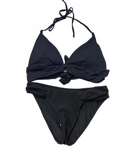 New Black Two-Piece Bikini Swimwear Set, large