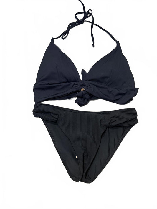New Black Two-Piece Bikini Swimwear Set, large