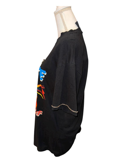 Popeye Tiger in the Rain Embellished T-Shirt, Size Small