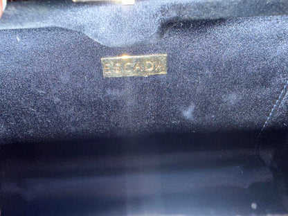 Vintage Escada Satin & Snakeskin Clutch