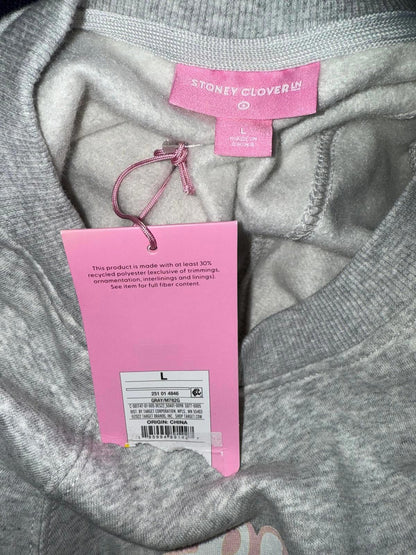 Stoney Clover Lane x Target New Women's Gray Crewneck Sweatshirt, Large