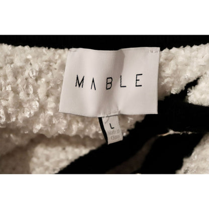 Mable Womens White & Black Trim Bouclé Jacket and Dress, Large NWT (fits Medium)