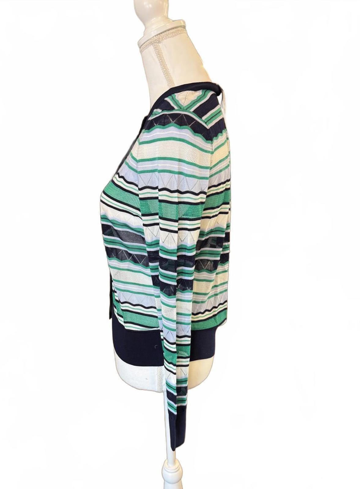Happy Sheep Striped Knit Cardigan, Small (NWT)