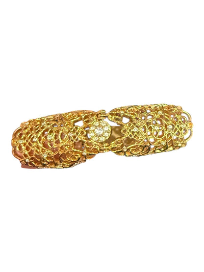 Intricate Gold Plated Filigree adjustable ring