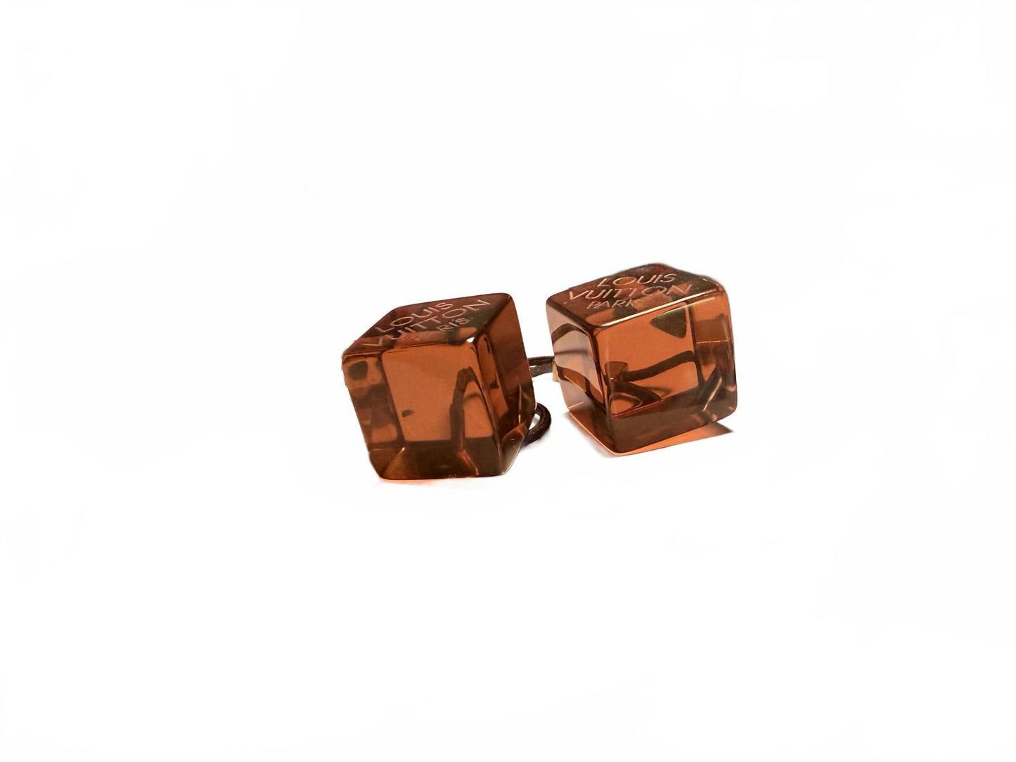 Louis Vuitton Women's Hair Accessories - Square Brown Hair Bobble