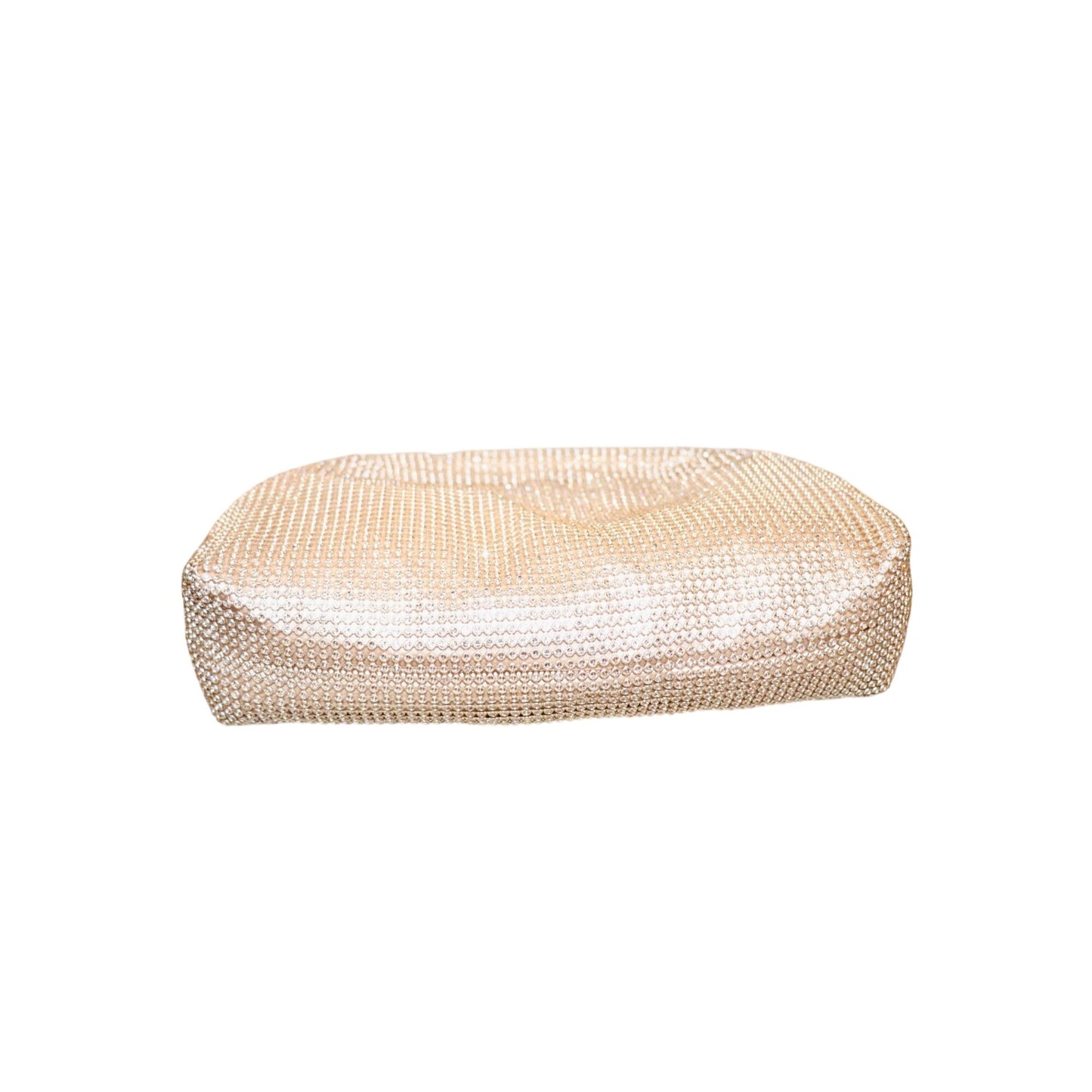 Jessica McClintock Gold Mesh Evening Bag With Chain Strap