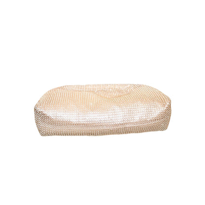 Jessica McClintock Gold Mesh Evening Bag With Chain Strap