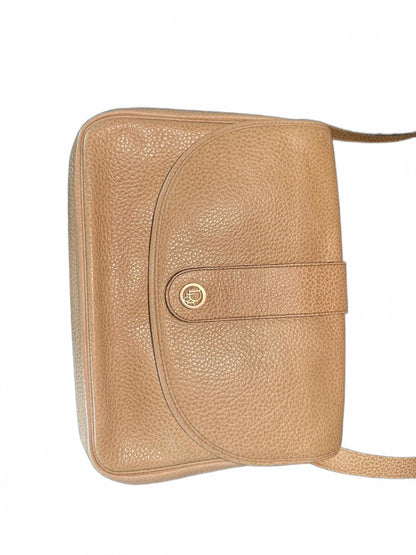 Christian Dior Beige Leather Shoulder Bag