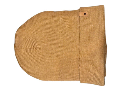 New Fjällräven Buckwheat Brown Knit Beanie Hat