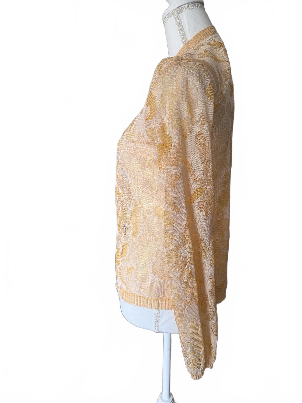 Missoni Lightweight orange and cream  Floral Pattern, size 46